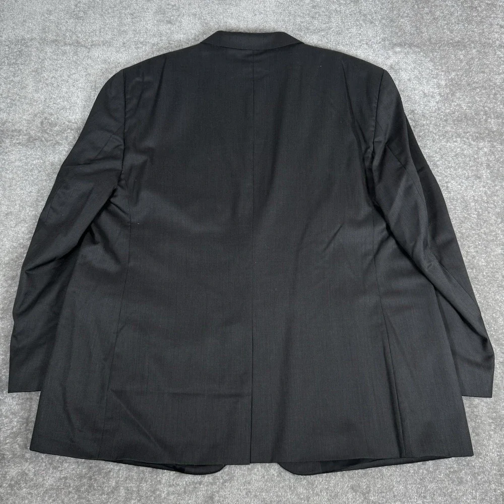 Jos A Bank Blazer Men's 52R Black Wool‎ Two Button Travelers Collection Jacket